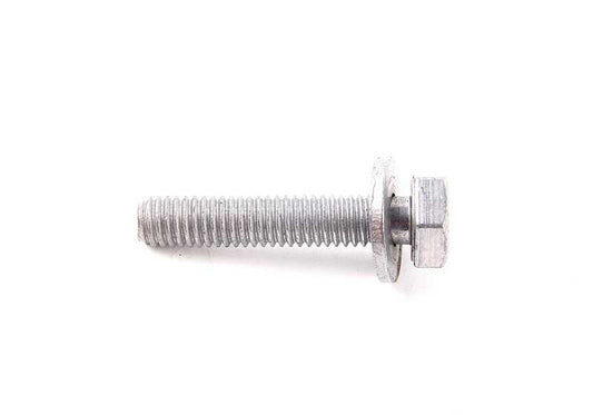 Tornillo hexagonal con arandela OEM 11147558183 para BMW E34, E39, E60, E61, E63, E64, E32, E38, E65, E66, E31, E53, E70, E52. Original BMW.