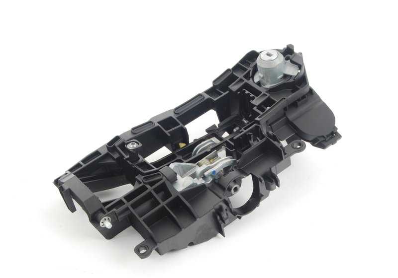 Left hand lock and key holder for BMW F10, F11, F18 (OEM 51217265083). Original BMW.