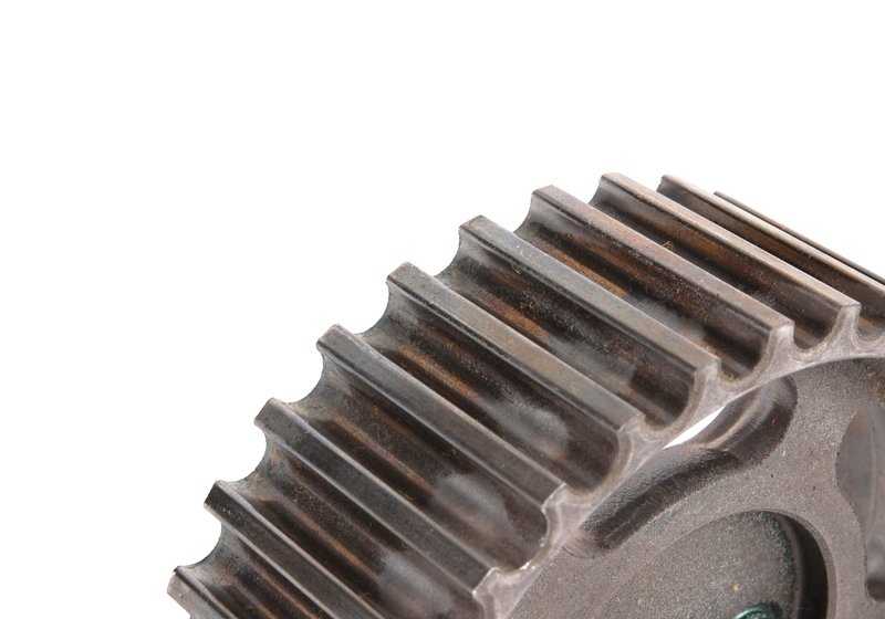 Polea del árbol de levas OEM 11311265458 para BMW E21 3er (modelos 320i y 323i con motor M20). Compatible con versiones manuales y automáticas fabricadas entre 1977 y 1982. Original BMW.