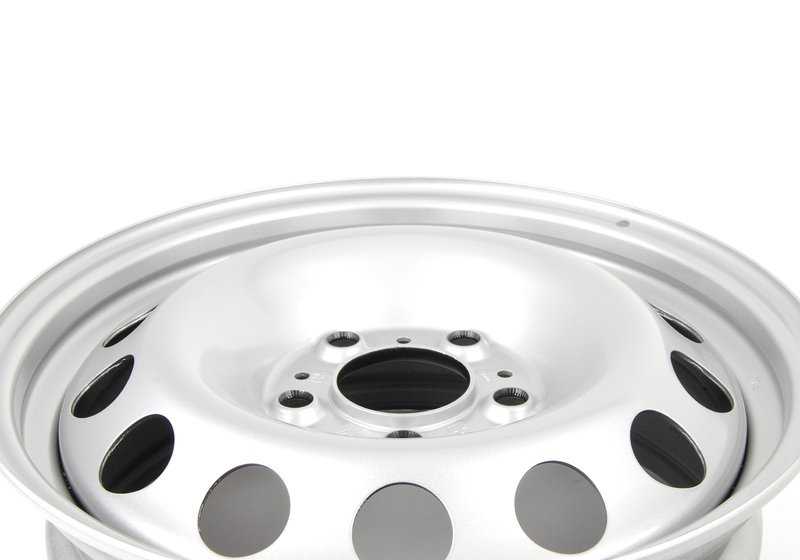 Llanta de acero estilo 12 OEM 36109803650 para MINI R60 y R61 (Cooper, Cooper ALL4, Cooper D) desde 2010 hasta 2016. Ideal como rueda de repuesto o invierno. Original MINI y BMW.