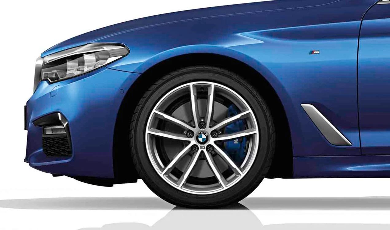 Llantas de aleación M Doble radio 662 OEM 36117855081 para BMW G30, G31, G38. 18", 8J ET30, acabado bicolor ferricgrey brillante. Original BMW.