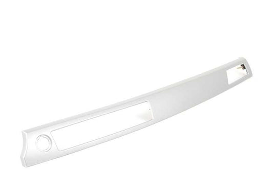 Moldura decorativa salpicadero derecha color titanio OEM 51456985641 para BMW E90, E91, E92, E93. Original BMW.