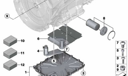 Vis à tête plate OEM 28107842386 pour BMW E82, E88, F87, E90, E92, E93, F80, F82, F83, F10, F06, F12, F13, E89. BMW d'origine.