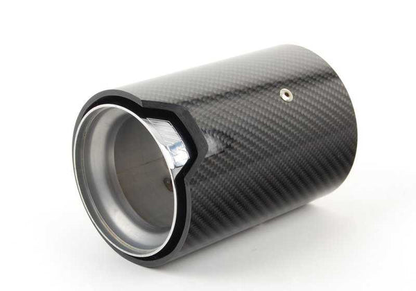 Embellecedor trasero de escape carbono M Performance OEM 18302355889 para BMW F22, F23, F30, F32, F36, F10, F06… y más. Original BMW.
