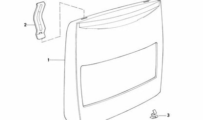 Clip sujet pour le revêtement inférieur 52108110149 pour BMW E34, E39, E32, E38. BMW d'origine.