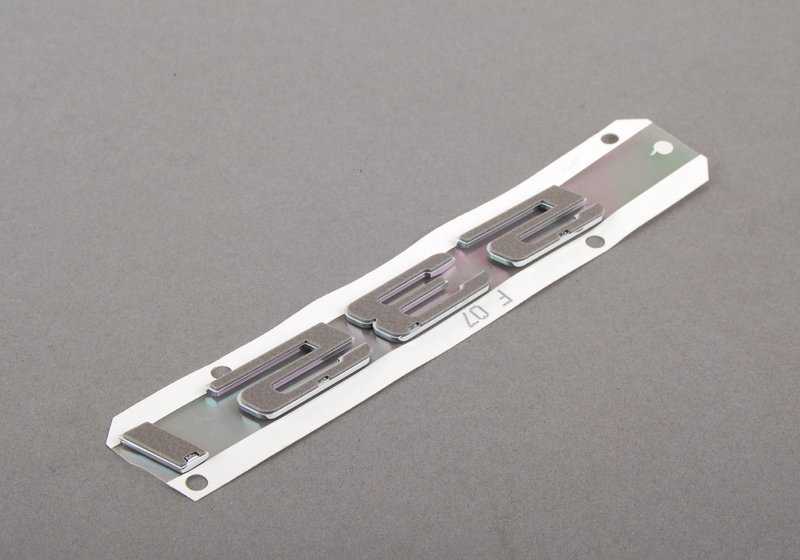 Registration plate for BMW 5 Series F07, F07N (OEM 51147239614). Original BMW.