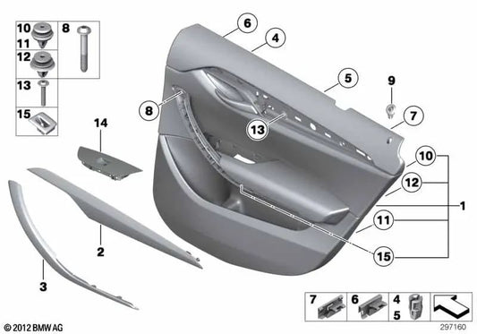 O Wave Finerine Puerta Finera, do Embellecador, para o BMW E84 (OEM 51412991400). BMW original.