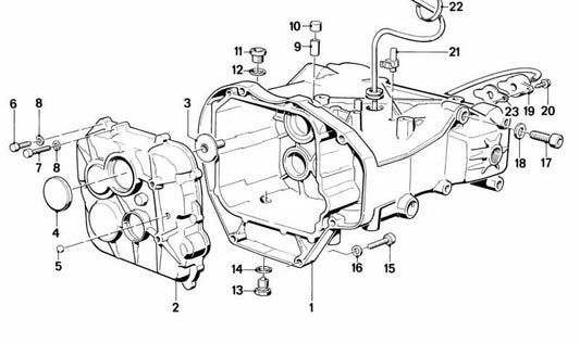 Caperuza OEM 23111451549 Para motocicletas BMW R 850 GS, R 1100 Gs, K 100 Rs, K 1100 Rs ... e muito mais. BMW Motorrad original.