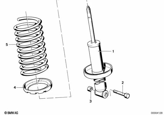 Amortecedor traseiro para BMW E21 (OEM 3352112385). BMW original.