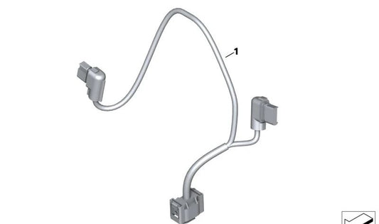 Mazo de cables del depósito OEM 61111542590 para motos BMW R18, R18 Classic, R18 B, R18 Transcontinental. Original BMW Motorrad.