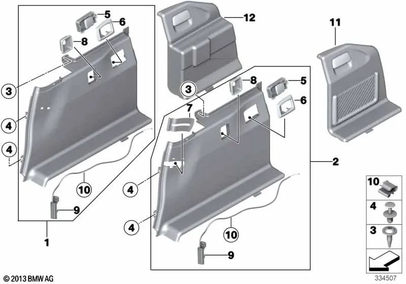 Coading des rechten Koffers für BMW F11, F11N (OEM 51477234738). Original BMW