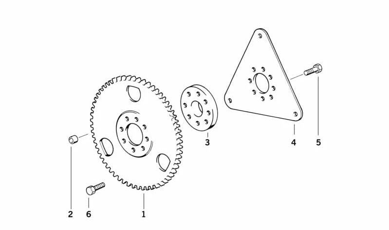 Distanz für BMW Serie 3 E30, E36, E46, Serie 5 E28, E34, E39, E60, E61, Serie 7 E38, E65, E66, X3 E83, X5 E53, Z4 E85 (OEM 11221710038). Original BMW