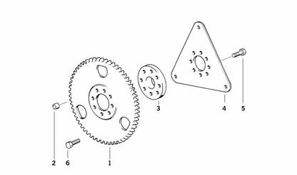 Distanz für BMW Serie 3 E30, E36, E46, Serie 5 E28, E34, E39, E60, E61, Serie 7 E38, E65, E66, X3 E83, X5 E53, Z4 E85 (OEM 11221710038). Original BMW