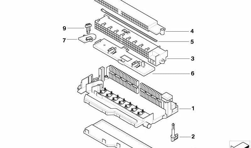 OEM Tampa Fusecível 61138364541 para BMW E46, E83. Compatível com modelos como 316i, 316ci, entre outros. Tampa protetora da caixa de fusíveis. Peça original da BMW.
