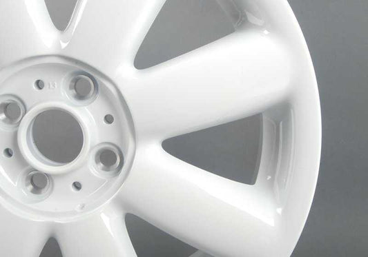 Llanta de aluminio Crown Spoke 104 Aspen White 17" OEM 36116769412 para MINI R50, R53, R56, Clubman R55, Cabrio R52, R57... y más. Original MINI.