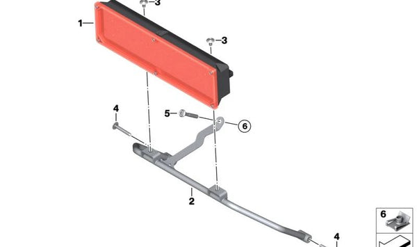 Tornillo de carrocería sin reborde OEM 46638534940 para BMW Motorrad C 400 GT, F 750 GS, F 800 GS, F 850 GS, F 900 GS, K 1600 GT. Original BMW Motorrad.