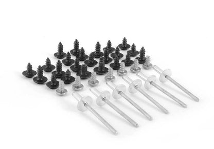 Kit de fijaciones para techo interior OEM 54347110762 para BMW Z4 E85 (todos los modelos: 2.0i, 2.2i, 2.5i, manual y automático). Original BMW.