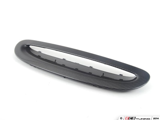 Cubierta de toma de aire del capó JCW en carbono OEM 51142353346 para MINI F54 Clubman, F55, F56, F57 Cabrio… y más. Original MINI.