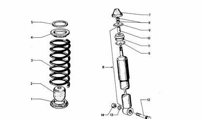 Heck -Stoßdämpfer für BMW E53, E70, Serie 3 E46, F30 (OEM 33521102699). Original BMW.
