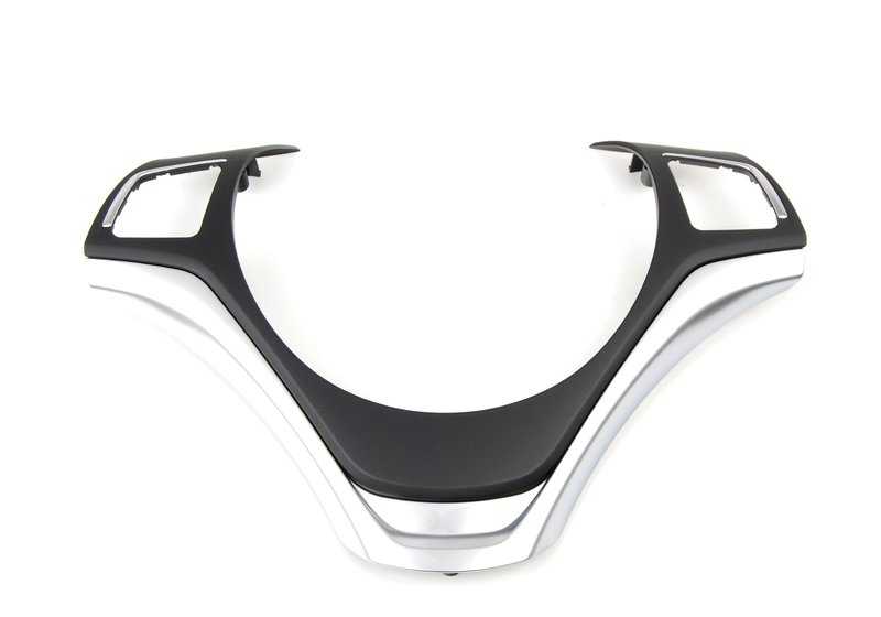 Schwarzes Lenkrad -Rindfleisch/helles Chrom 32306853142 für BMW E82, E88 und X1 E84. Original BMW.