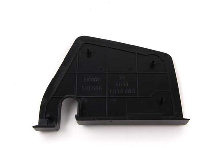 Tapón izquierdo OEM 51131932869 para BMW E30 {318i, 320i} {todos los modelos compatibles: BA51, BA52, BA61, BA62, BA11, BA12, BA21, BA22, BA31, BA32}. Original BMW.