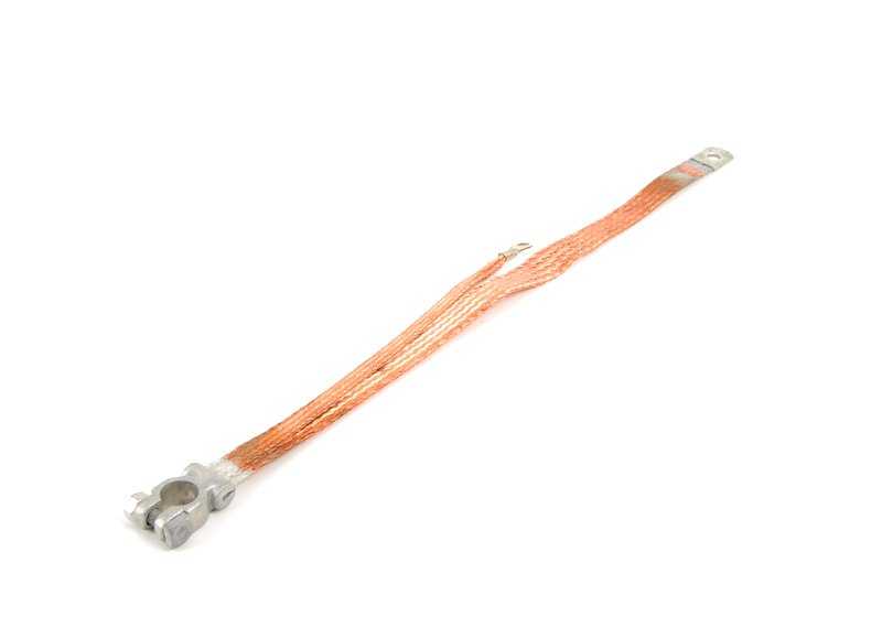 Cable de batería (borne negativo) OEM 61121350305 para BMW Serie 3 E21, Serie 5 E12, Serie 6 E24, y Serie 7 E23. Original BMW.