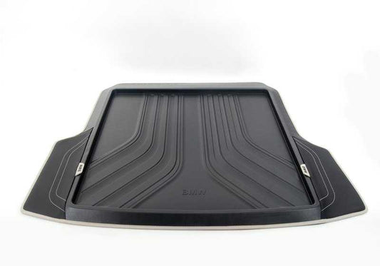 Alfombrilla moldeada maletero OEM 51472317847 para BMW F34 y F34N. Protege de suciedad y humedad, diseño moderno compatible con alfombrillas originales. Original BMW.