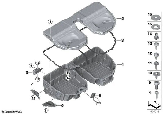 Disc for BMW 3 Series G20, G21, 5 Series G30, G31, G38, 7 Series G11, G12, X3 G01 (OEM 61278687078). Genuine BMW.