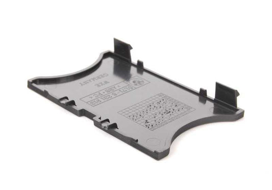 Tapa embellecedora interior negra OEM 51718266823 para BMW E46. Original BMW.