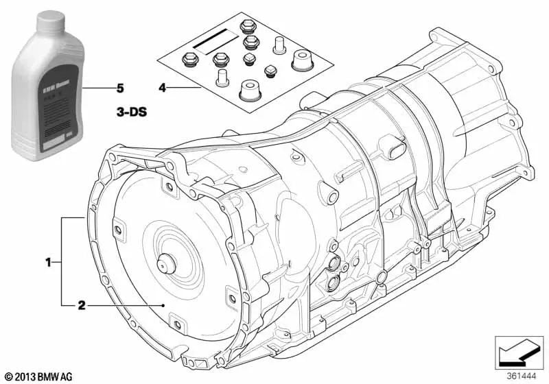 Torque Converter for BMW E90, E91, E92, E93, E60, E61, E63, E64, E83, E70, E71 (OEM 24407585539). Original BMW