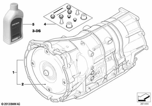 Drehmomentwandler für BMW E90, E91, E92, E93, E60, E61, E63, E64, E83, E70, E71 (OEM 24407585539). Original BMW