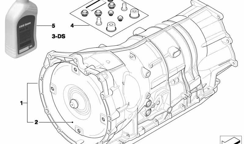 Convertidor de par OEM 24407557757 para BMW E90 y E91 330d (Automático y Manual, con y sin xDrive). Compatible con motores M57S. Original BMW.