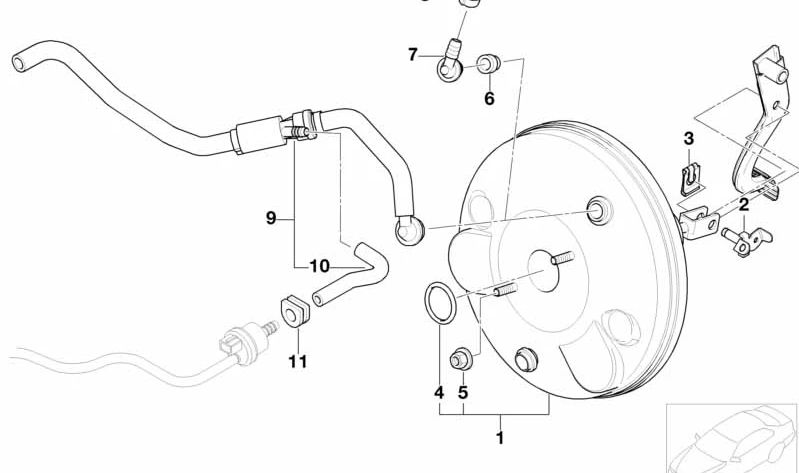 Bomba de jato com tubos para BMW (OEM 11617831473). BMW original
