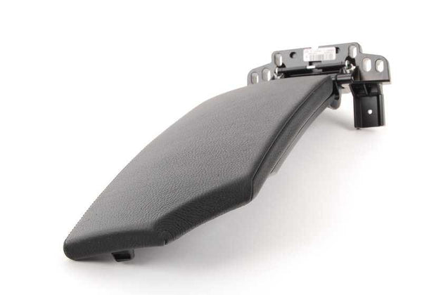 Tapa reposabrazos consola central OEM 51167897056 para BMW E60, E61. Original BMW.