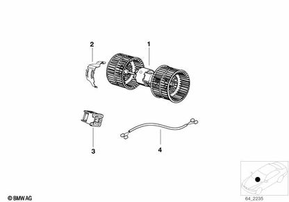 Ventilador para BMW Serie 3 E30 (OEM 64111373766). Original BMW.