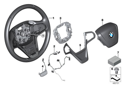 Generador de vibraciones OEM 32306877810 para BMW G05, G30 {X5 50e, 518d, 520d}. Original BMW.