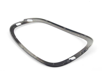 Anillo embellecedor cromado NEGRO luz trasera derecha OEM 63217464172 para MINI F56, F56 BEV, F55, Cabrio F57... y más. Original MINI.