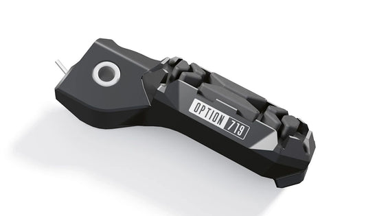 Apoio para os pés direito do motorista OEM 46717923280 para motocicletas BMW R 1300 GS, R 1300 GS Adventure. Originais BMW Motorrad.