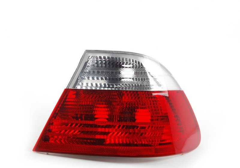 Pilota posteriore posteriore destro bianco per BMW E46 (OEM 63218383826). BMW originale