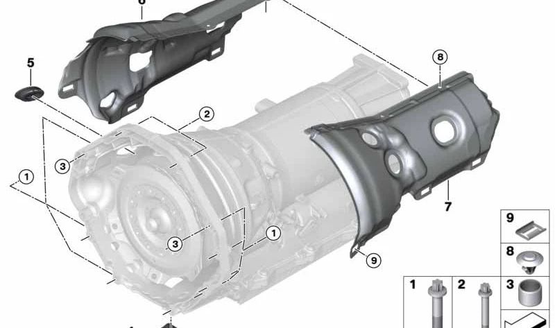 Carcasa acústica derecha OEM 24147649712 para BMW G30, G30N, G31N, G11, G11N, G12, G12N, G14, G15, G16, G05, G06, G07. Original BMW.