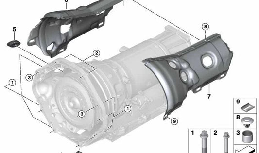 Carcasa acústica derecha OEM 24147649712 para BMW G30, G30N, G31N, G11, G11N, G12, G12N, G14, G15, G16, G05, G06, G07. Original BMW.