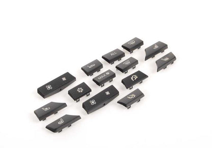 Juego de botones de repuesto OEM 61319313924 para BMW F07, F10, F11, F06, F12, F13, F01, F02, F04. Recambio original BMW.