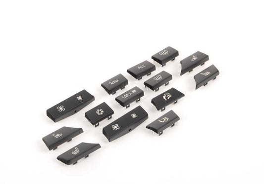 Juego de botones de repuesto OEM 61319313924 para BMW F07, F10, F11, F06, F12, F13, F01, F02, F04. Recambio original BMW.