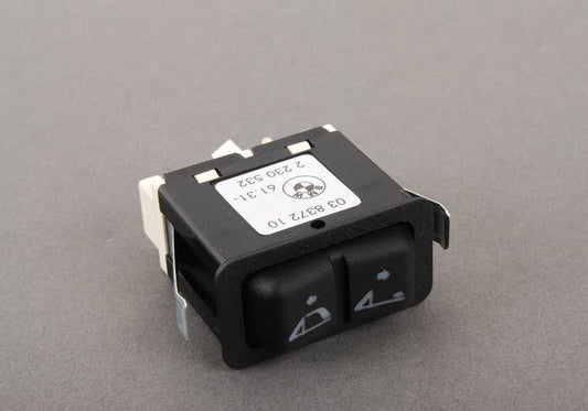 Interruptor para techo descapotable OEM 61312230532 para BMW E30. Original BMW.