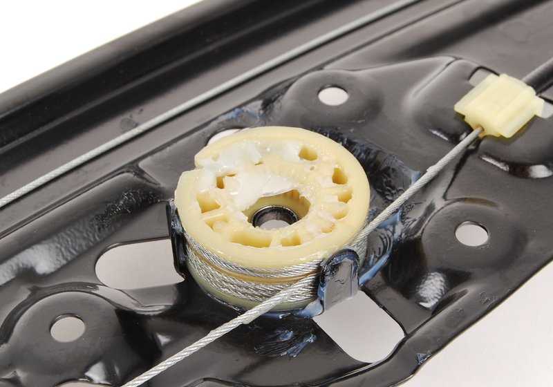 Mecanismo elevalunas sin motor trasero derecho OEM 51357184746 para BMW Serie 5 E60, E61. Original BMW.
