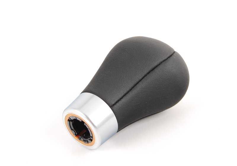 Leather change knob 6 marches OEM 25117839528 for BMW E60, E61, F25, F26. Original BMW.