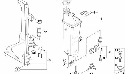 Conector de refrigerante OEM 17112248409 para BMW E46, E83, E85, E86. Pieza original BMW.