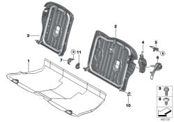 Unidad de ajuste Cargo trasera derecha OEM 52207317712 para MINI F56, F56 BEV, F55, F55 LCI... y más. Original MINI.