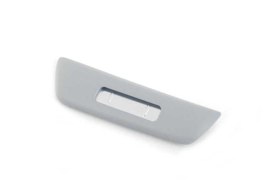 Tapa embellecedora para portavasos OEM 51169144633 para BMW E81, E82, E87, E87N, E88. Color Alaska Grau. Original BMW.