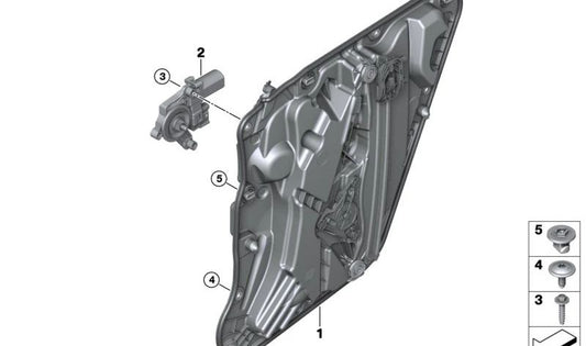 Rotationsverschluss für BMW 2 U06 -Serie, X1 U11, U12 (OEM 07149498253). Original BMW.